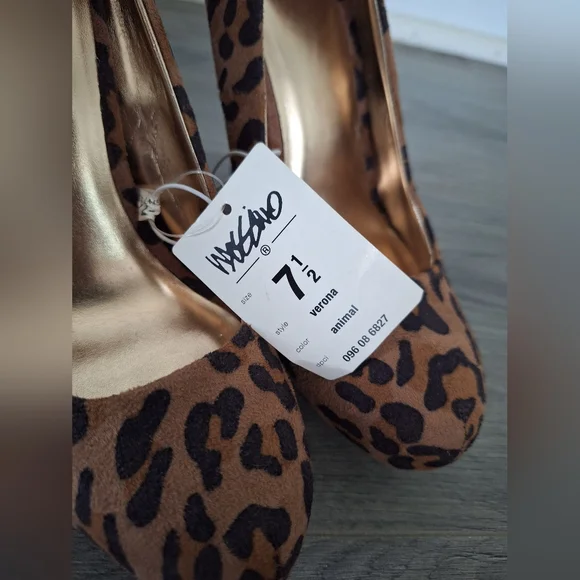 Mossimo Leopard Print High Heels Size 7.5 - Picture 5 of 10